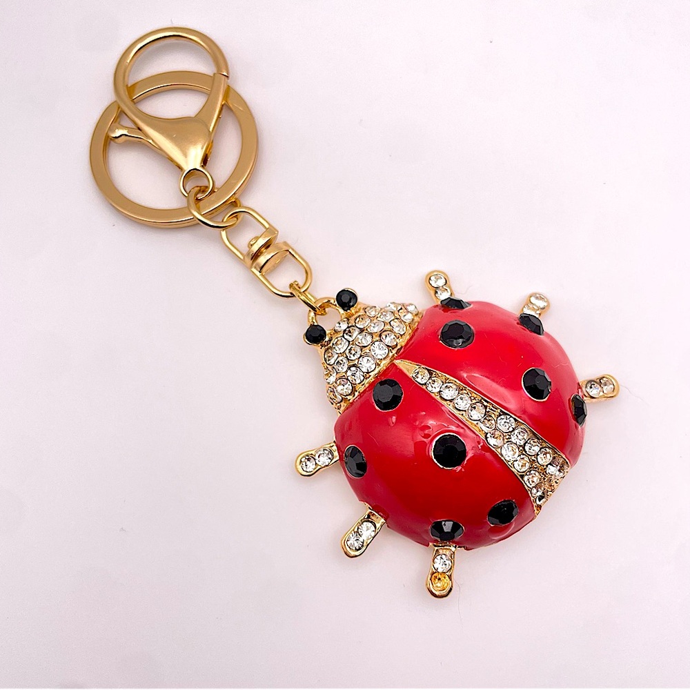 LADYBUG | Rhinestone Bag Charm | Keychain (Brand New!) ✨